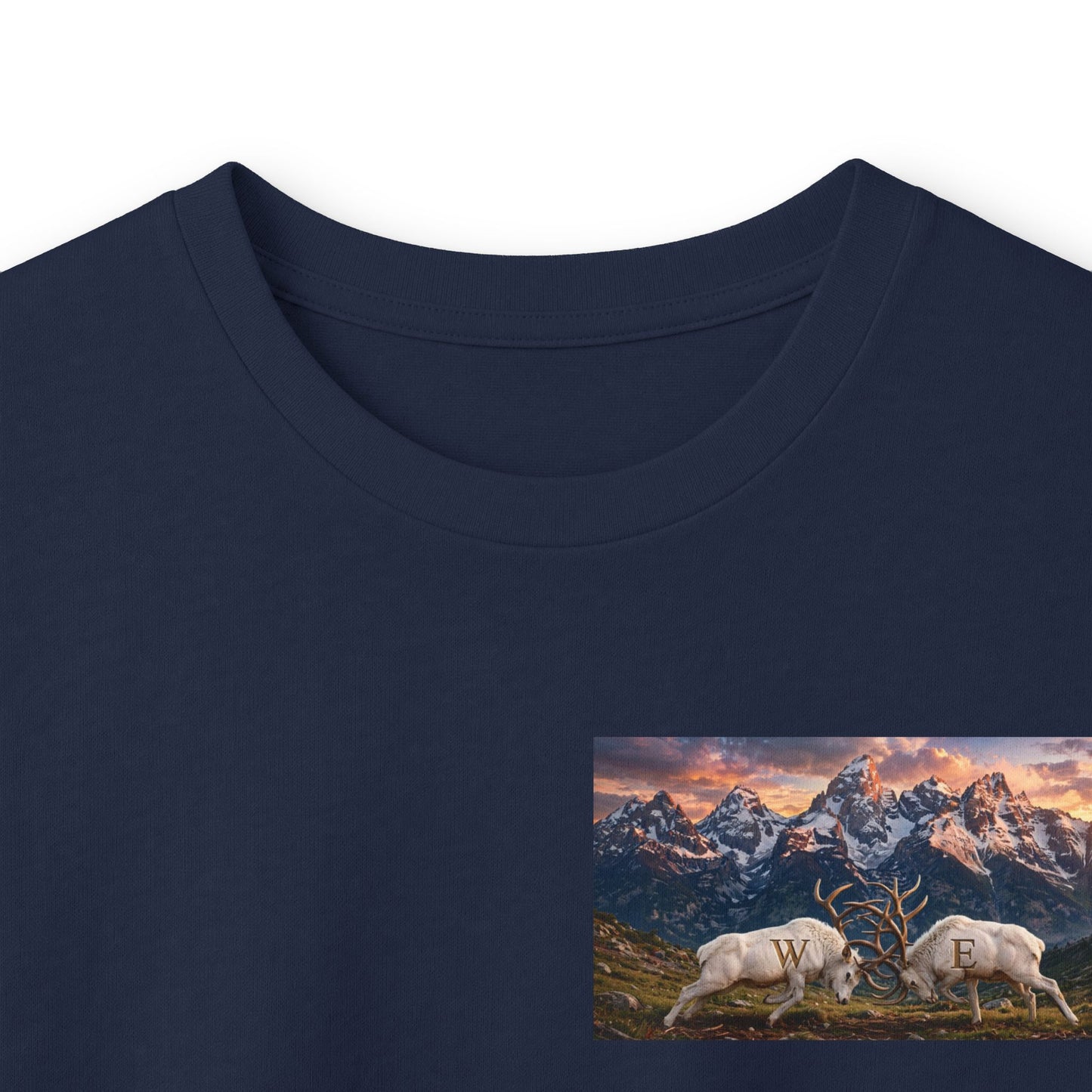 Mountain Rams Long Sleeve Tee — Scenic Wildlife Nature Graphic