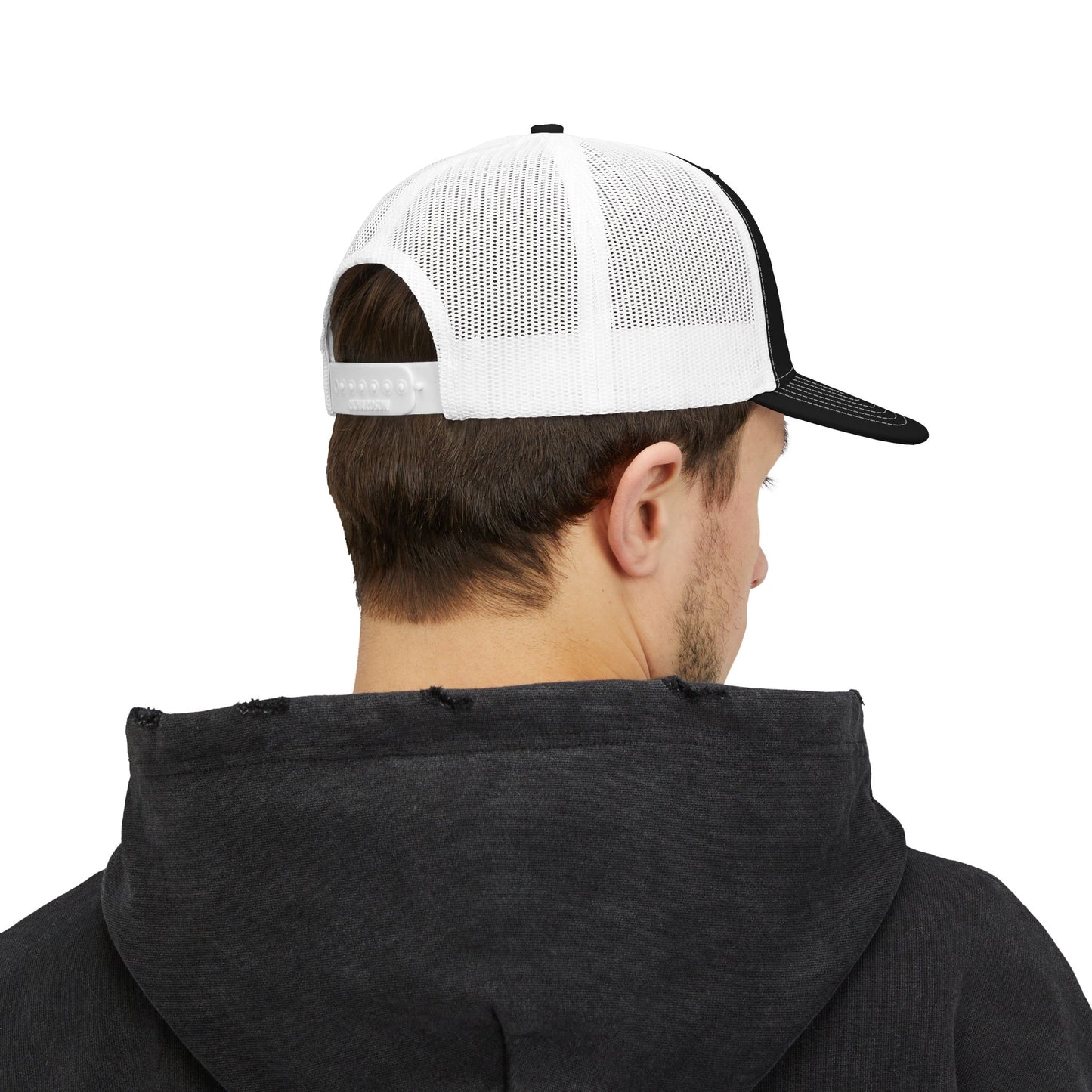Trucker Cap — Distressed Mountain Patch Snapback