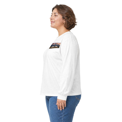 Mountain Rams Long Sleeve Tee — Scenic Wildlife Nature Graphic