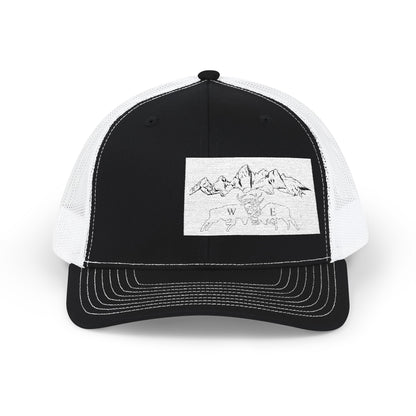 Trucker Cap — Distressed Mountain Patch Snapback